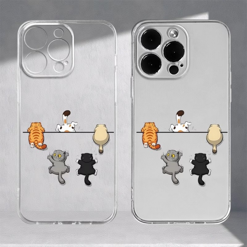 Phone Cases Xs Iphone - غطاء هاتف بنمط خمسة قطط لطيفة
