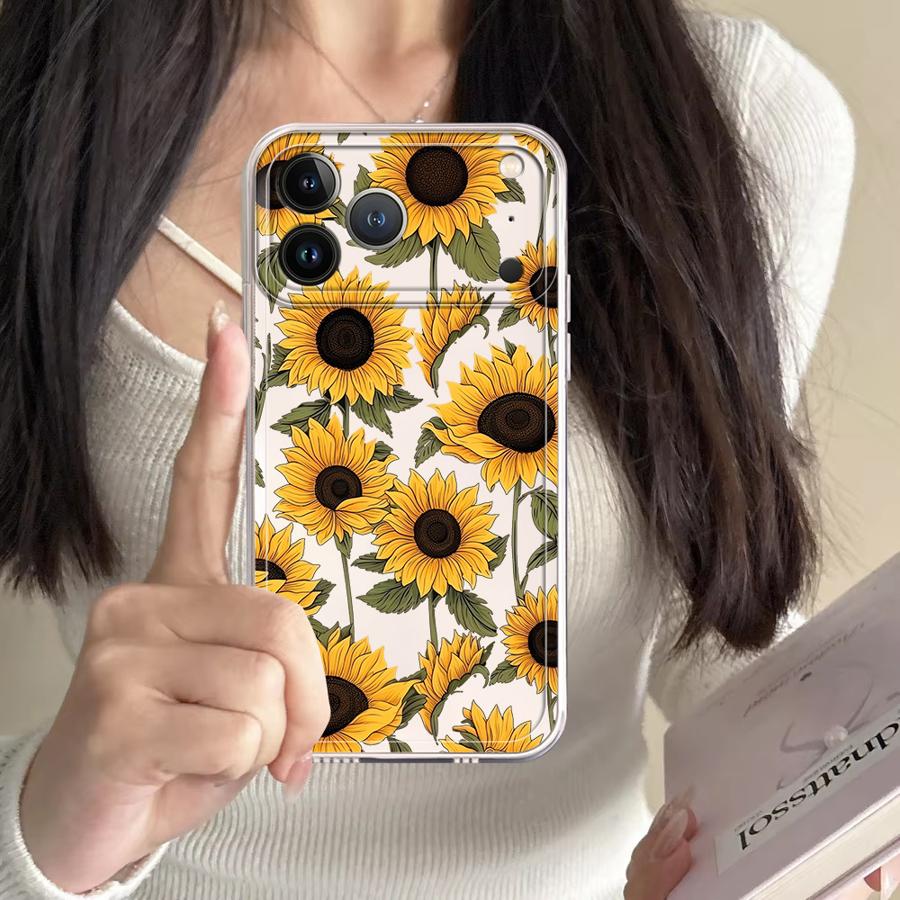 غطاء هاتف شفاف بنمط دوار الشمس - مراجعة Phone Cases Iphone 11 وسعره
