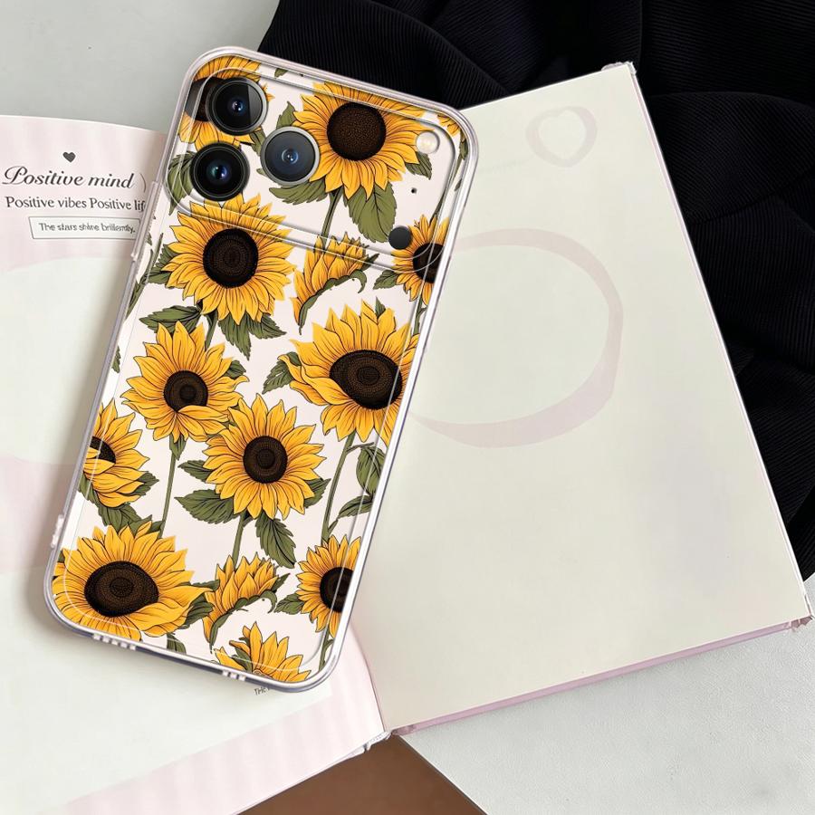 غطاء هاتف شفاف بنمط دوار الشمس - مراجعة Phone Cases Iphone 11 وسعره